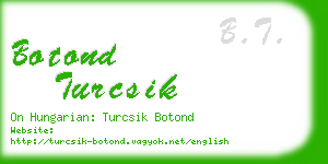 botond turcsik business card